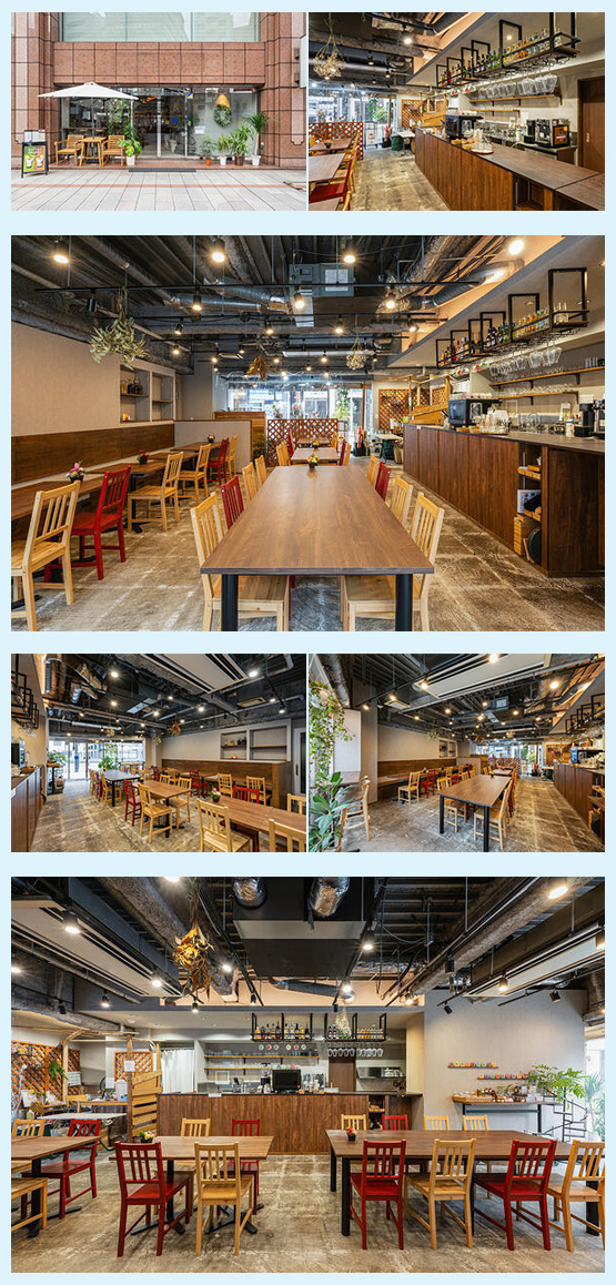 カフェバー［千代田区/淡路町］内装デザイン事例（はなごはん具旬）