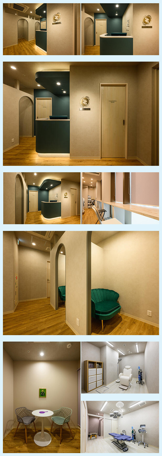 美容クリニック［港区/新橋］内装デザイン事例（Olivia clinic）